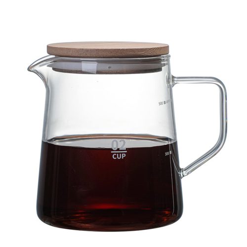 Gonnely Glass Coffee Server kávéskancsó fedővel 500 ml